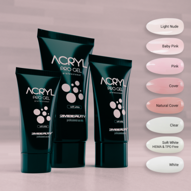 Acryl Pro Gel Soft White - brez HEMA in TPO