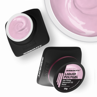 Liquid Polygel No Filing – Macaron – 01 Rose – HEMA Free