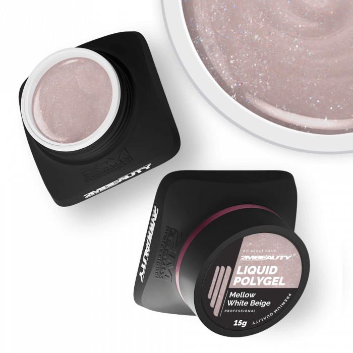Liquid Polygel – Mellow White Beige – hema & tpo free