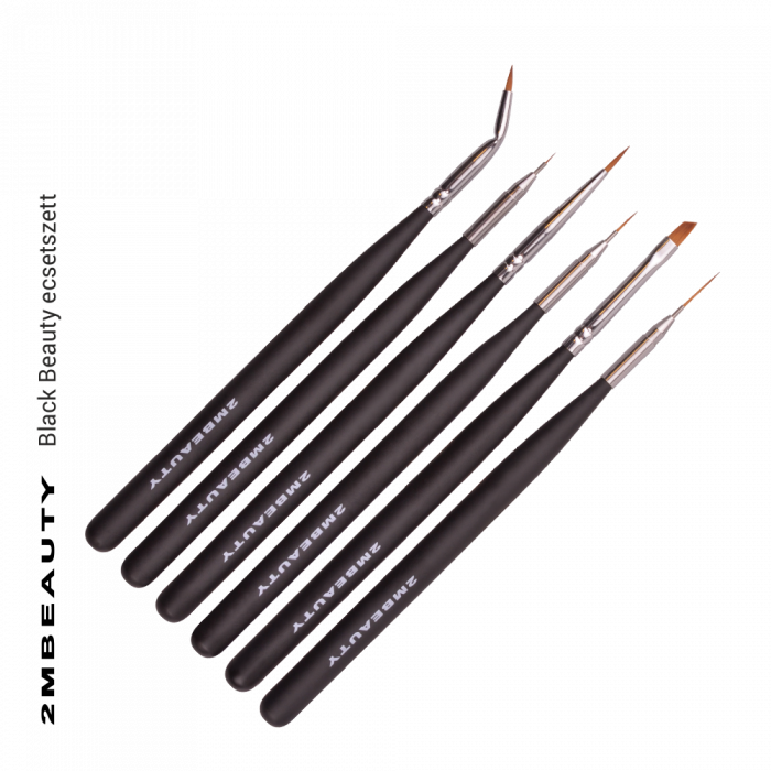 Black Beauty Brush Set 6 kosov:
Vsebuje 6 dekorativnih čopičev, s katerimi lahko dosežete poljub...