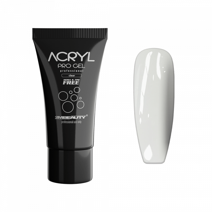 Acryl Pro Gel White &ndash; HEMA FREE akril gel &ndash; tuba
White acrylgel je HEMA FREE, zato lahk...