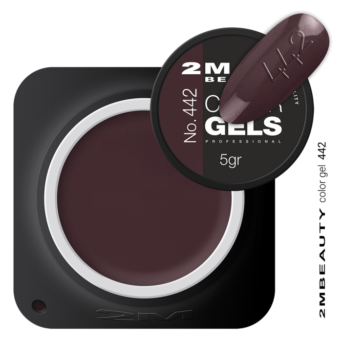 Gel v barvi - 442 Barvni gel odličnega sijaja in visokega pigmenta....