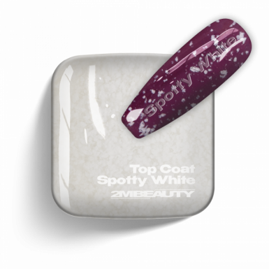 SPOTTY TOP COAT - WHITE