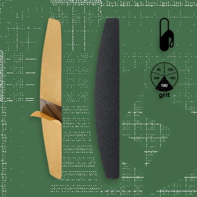 Staleks – Polmesečni samolepilni nadomestni brusni papir za pilico 180 grit, 50 kosov (DFE-42-180)