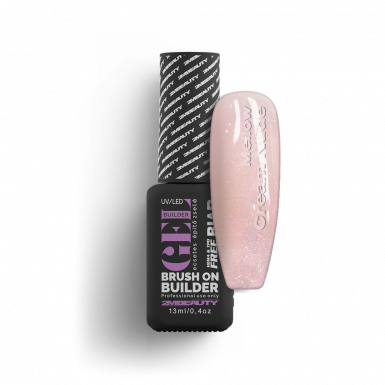 Liquid Polygel BIAB Mellow Cream Nude – HEMA FREE gradilni gel v steklenički