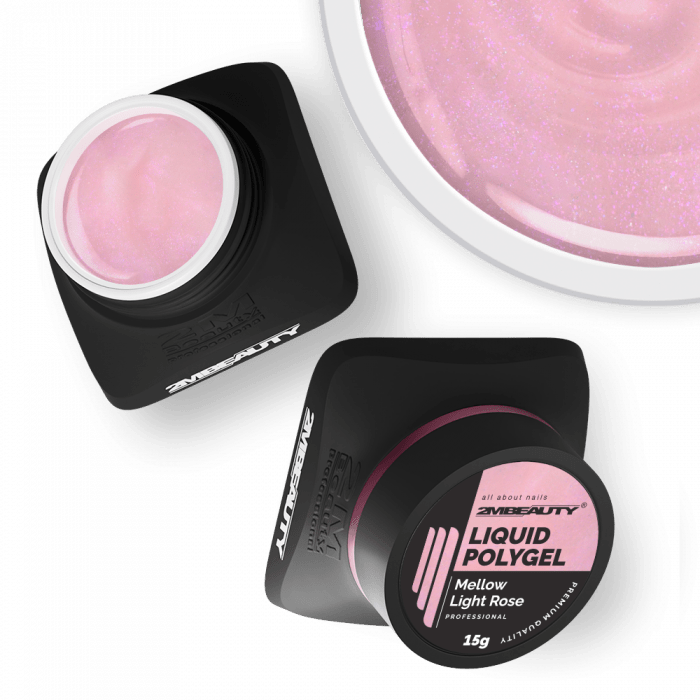 Liquid Polygel Mellow Light Rose – HEMA free gradilni gel