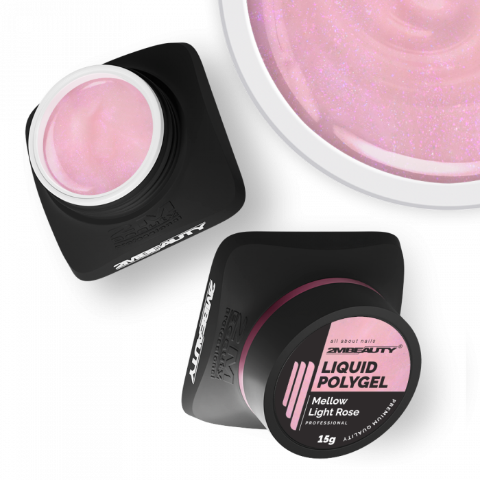 Liquid Polygel Mellow Light Rose – HEMA free gradilni gel
