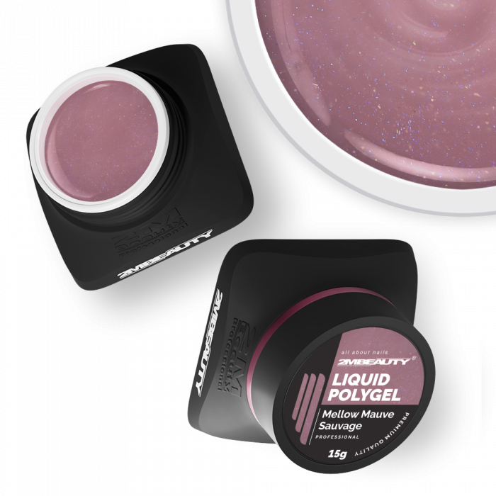 Liquid Polygel Mellow Mauve Sauvage – HEMA free gradilni gel
