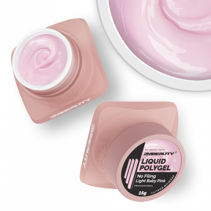 Liquid Polygel No Filing Light Baby Pink – HEMA free gradilni gel