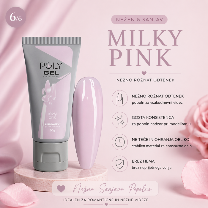 Polygel Milky Pink