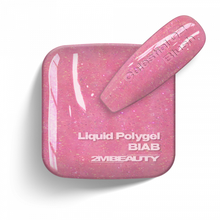 Liquid Polygel BIAB Celestial 02 – Blush – HEMA FREE gradilni gel v steklenički