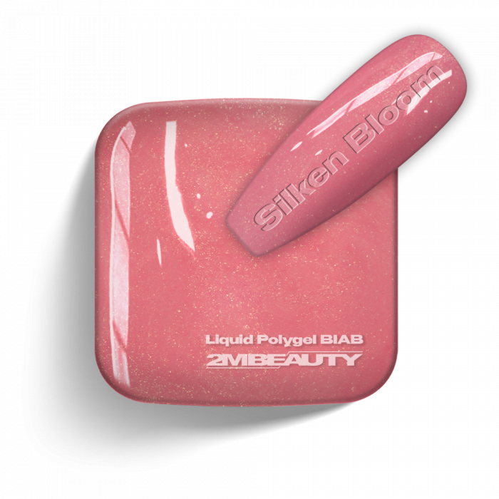 Liquid Polygel BIAB Silken Bloom – HEMA FREE gradilni gel v steklenički