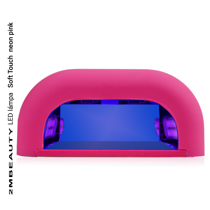 LED Lampa soft touch pink