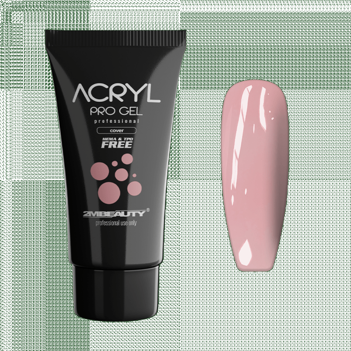 Acryl Pro Gel Cover &ndash; HEMA FREE akril gel &ndash; tuba
Cover acrylgel je HEMA FREE, zato lahk...