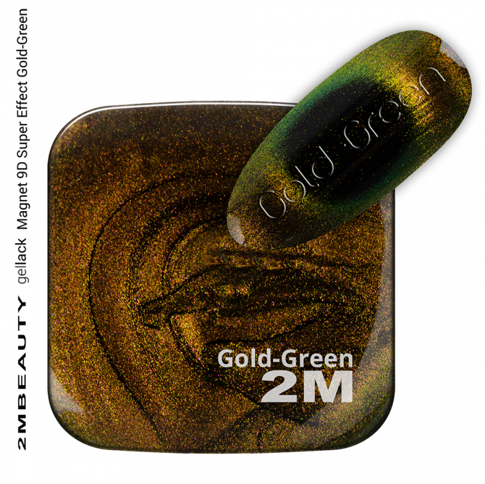 MAGNET 9D SUPER EFFEKT GOLD GREEN