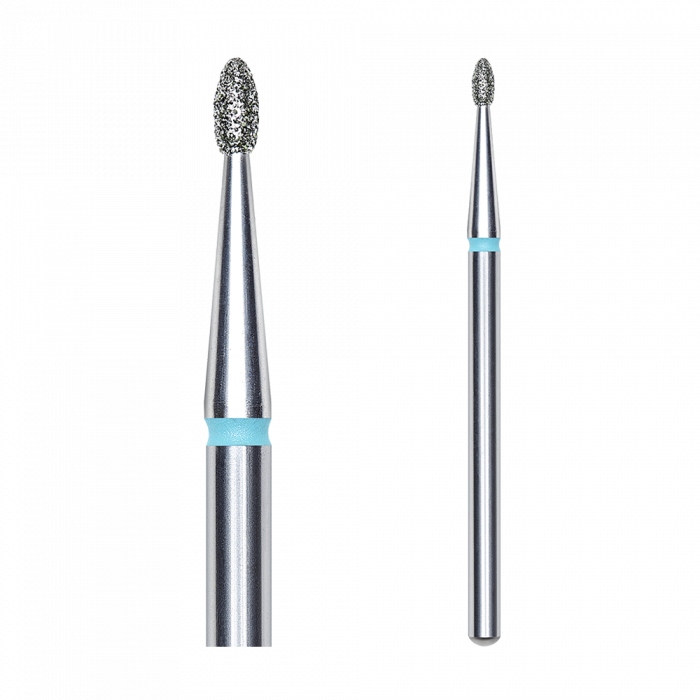 Staleks - Diamantna ovalna brusilna glava 1,6 mm | 3,4 mm modra | Srednje FA50B016-3.4K: